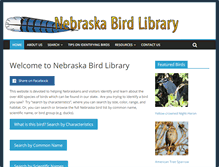 Tablet Screenshot of nebraskabirdlibrary.org